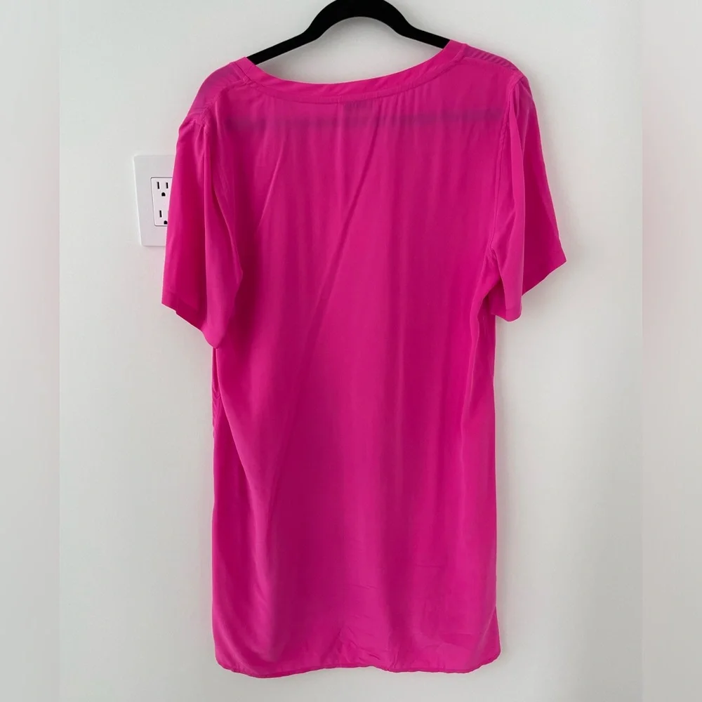 Equipment Hot Pink Shift Dress Size Large - Picture 3 of 3